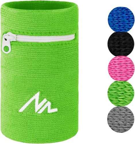 NEWZILL Wrist Wallet Wristband with Zipper - Cotton Sweatbands for Men & Women - Picture 8 of 20