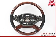 10-14 Mercedes W221 S550 S600 Lenkung Rad W / Paddel Shifters Schwarz Holz Ovp