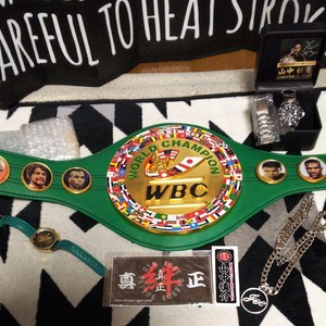 WBC-CHAMPION-BELT-COLLECTIBLE-JAPAN-SPORTS-SHOWS-RARE-ART-DECOR-BOXING-F-S