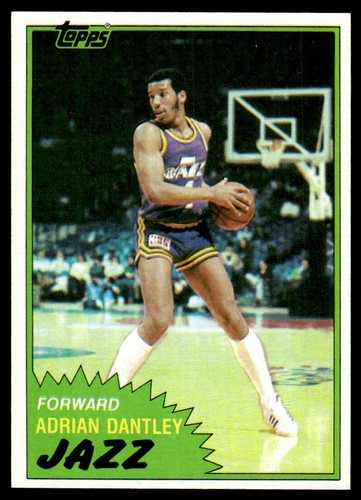 1981-82 Topps Basketballkarte Adrian Dantley Utah Jazz #40