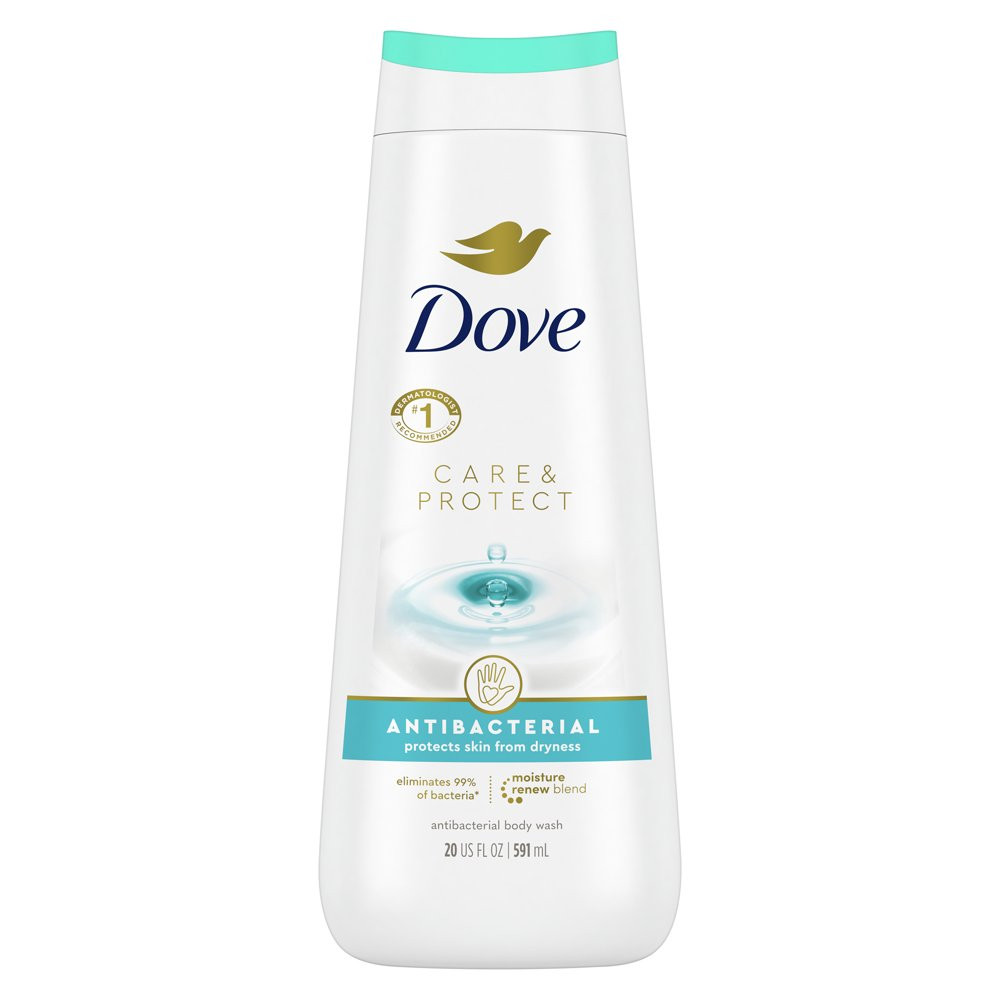 Dove Care & Protect Body Wash Antibacterial, 20 Oz