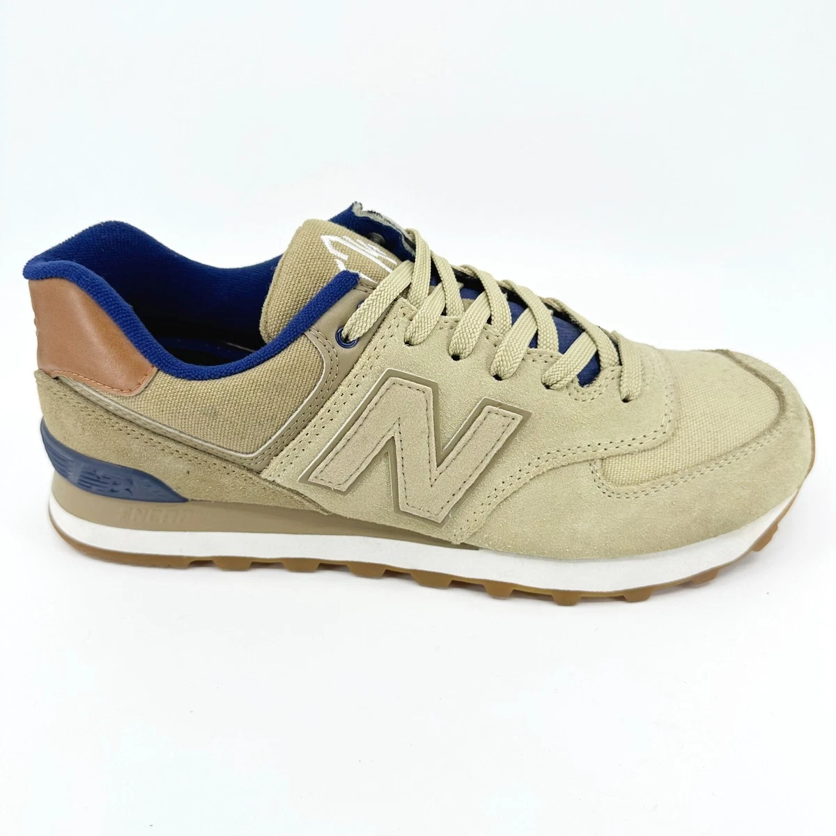 New balance 574 tan blue sales