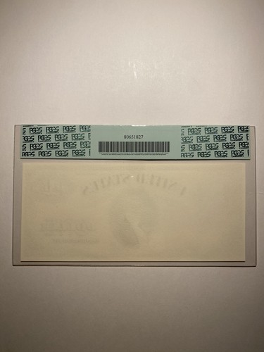 Intaglio Impression from Original Printing Plate on BEP Card Gem Bew 66 PPQ - Picture 2 of 2