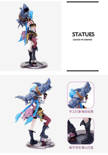 Official League of Legends Jinx The Piltover Enforcer Vi PVC Figure Statue Toy - Picture 8 of 16