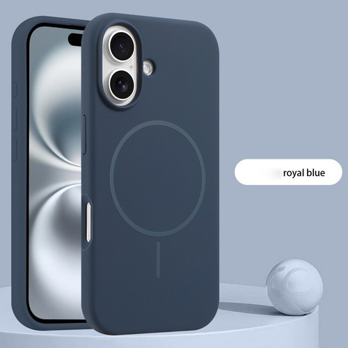 Coque Magsafe Magnétique Silicone pour iPhone 16 15 Pro Max Plus 14 13 12 11 - Photo 17 sur 19