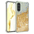 Etui na telefon komórkowy do Samsung Galaxy A36 Płynny brokat Case Etui Komórka Cover Złote