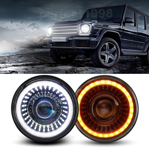 2X 9" Round Halo LED Headlights DRL For 2018-2024 Jeep Wrangler JL Gladiator JT - Bild 3 von 17