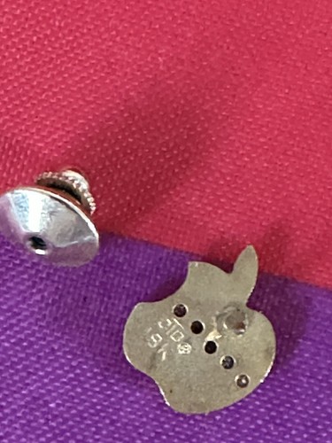 APPLE EMPLOYEE 18K GOLD w/5 DIAMONDS ANNIV SERVICE PIN +RARE SLV/GLD LOGO KEYFOB - Picture 10 of 17