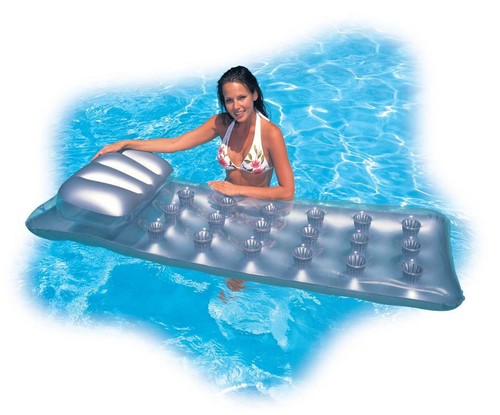 Intex 18-Pocket Mattress Suntanner Pool Lounger w/ Headrest (6 Pack) | 58894EP - Imagen 4 de 5