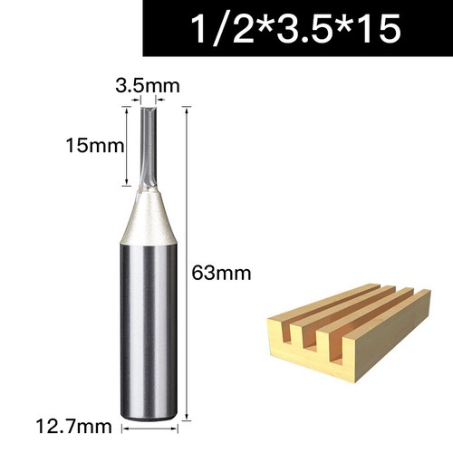 Router Bit Double Flute Straight Wood CNC Engraving Cutter Carbide End Mill - Picture 32 of 63