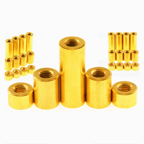 M3-M3.5 Brass Round Nuts Long Round Spacers Standoff Sleeve Connecting Stud - Picture 3 of 10