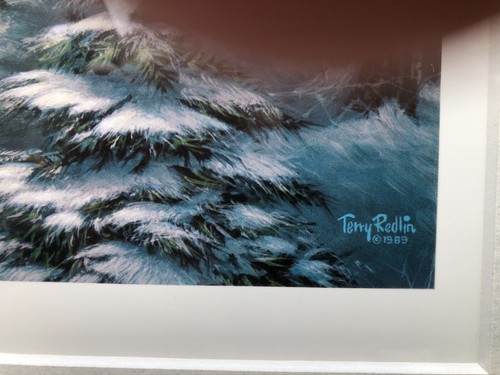 "Family Traditions" Framed Print by Terry Redlin 1989 ~ Christmas ~ 25x18 - Picture 3 of 5