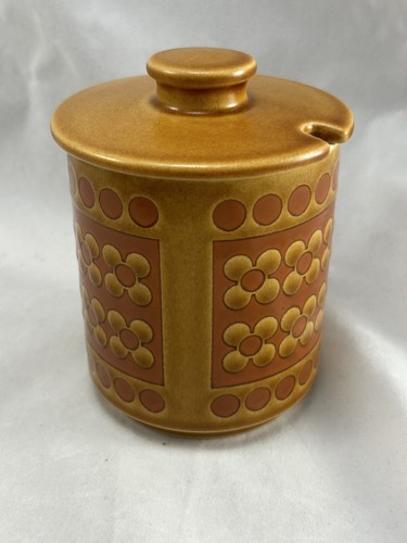 Olla de mermelada naranja vintage Hornsea Saffron mediados de siglo retro - Imagen 3 de 7