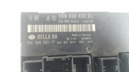 UNIDAD MÓDULO CONTROL ECU SKODA V891 1K0959433BL - Imagen 2 de 4