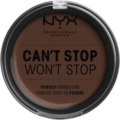 NYX Can't Stop Won't Stop Full Coverage Powder Foundation Deep Espresso 10,7g