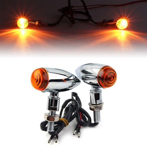 4x LED Bullet Blinker Blinkleuchten für Harley Honda Kawasaki Suzuki Yamaha - Bild 8 von 16