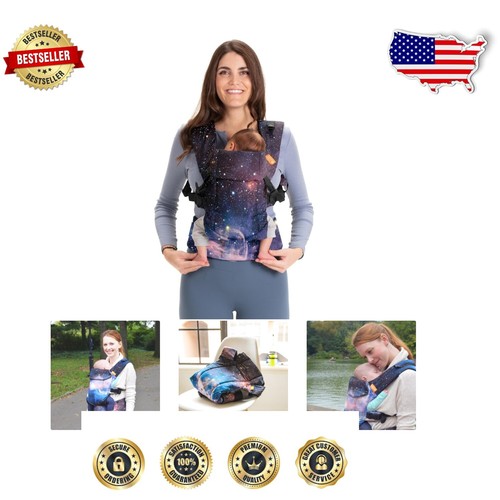 Hands-Free 4 Carry Position Baby Carrier - Lightweight & Stylish for Parents