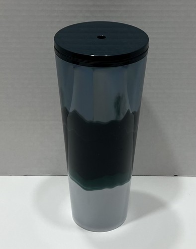 AUTHENTIC 2021 Starbucks Holiday Blue WAVE Venti 24oz Tumbler - No Straw - Picture 3 of 8