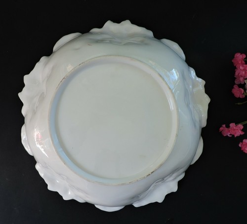 Rare Art Nouveau RS Prussia Bowl Iris Mold Cobalt blue - Picture 10 of 10