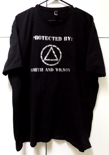 Men's Black Graphic T Shirt  Protected by Smith & Wesson size 3X - Picture 1 of 4