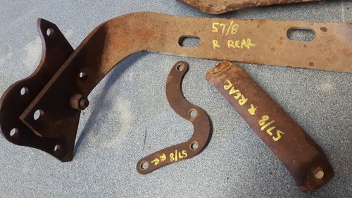 1957 1958 cadillac rear bumper braces set - Picture 4 of 5