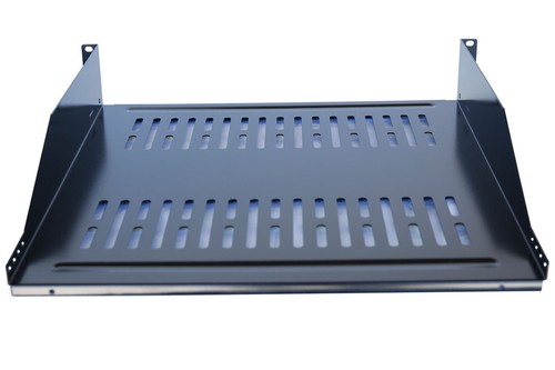 19" Vented Steel 3U Relay Rack Mount Cantilever Network Shelf 18" Deep - Picture 3 of 8