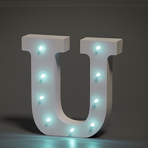 6 Inch Wooden Light Up Sign LED Marquee Letter Alphabet Light Sign Wedding Party - Picture 29 of 38