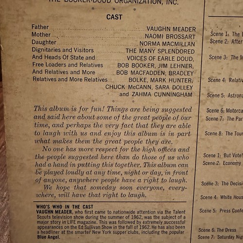 Vinyl LP: 1962 The First Family JFK Kennedy family parody - Bild 11 von 20