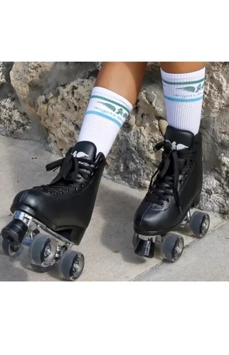 Angels Skates Kids / Women’s Roller Skates - Size 1  Thunder Black - Picture 3 of 4