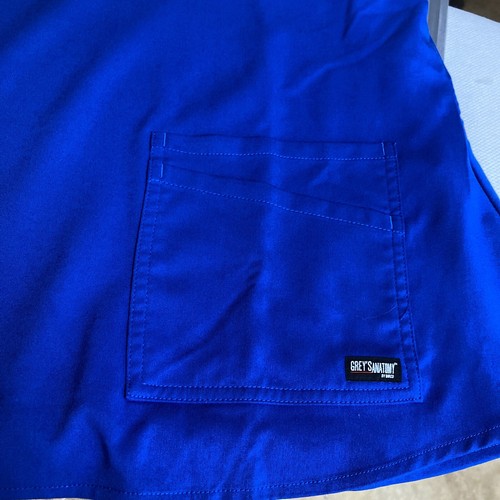 Grey's Anatomy Barco XL Stretch Short Sleeve Medical Scrub Women's Royal Blue - Picture 10 of 13