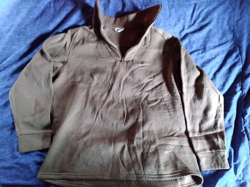 USGI Wind Gap Knitwear Military ECWCS Cold Weather Unterhemd 1/4 Zip braun - Bild 1 von 12