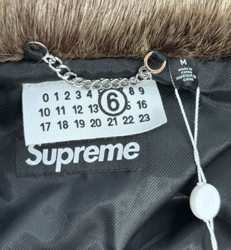 SUPREME X MAISON MARGIELA - PATCHWORK FAUX FUR COAT SIZE: M SUPREME X MAISON MARGIELA - PATCHWORK FAUX FUR COAT SIZE: M