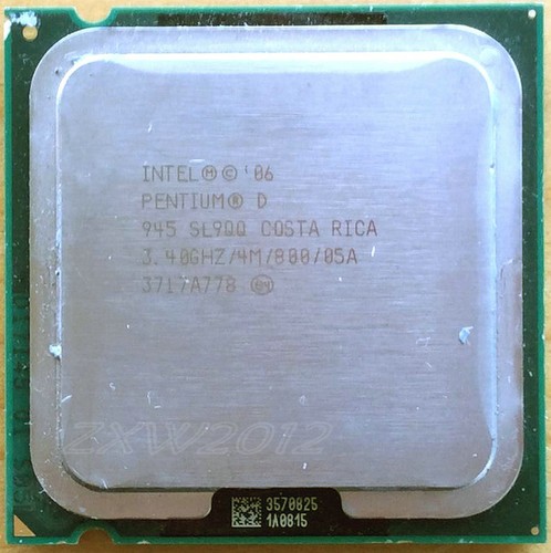 Intel Pentium D 945 3.4 GHz LGA 775 CPU SL9QQ 4M/800 Presler Dual Core Processor - 第 1/1 張圖片
