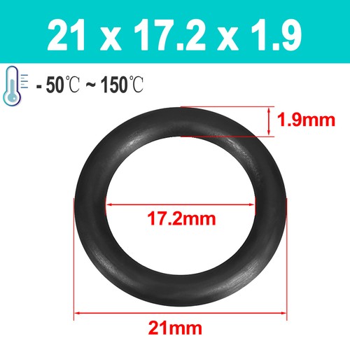 1.9mm Cord Thickness O-Ring Washer Ø 5mm-170mm EPDM Rubber Seal Plumbing Tap Gas - Picture 62 of 141