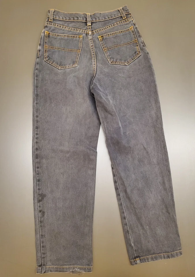 Jeans de mezclilla enjuagados negros talla 14 French Toast vintage años 90 para niños Foto 2 de 4