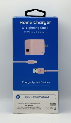 Just Wireless 6ft Cable For iPhone / iPad - PINK NEW - Picture 2 of 3