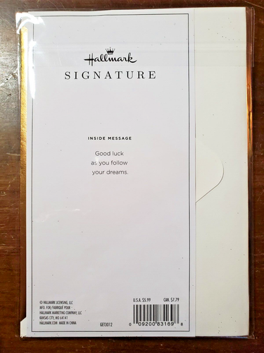 GRADUATION Card *SIGNATURE* Congratulations New Beginning Promotion Retirement - Picture 3 of 3
