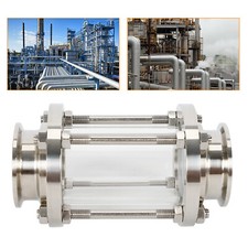 2" Flow Sanitary Sight Glass Stainless Steel 304 Tri Clamp Type Straight in-Line