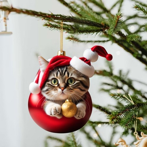 10x Niedlich Weihnachts schmuck Acryl Hängender Anhänger Weihnachts baum - Bild 8 von 24
