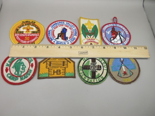 Lot of 8 Vtg Boy Scout OA 33 1956 1957 50th Jubilee Hart Camp Ingawanis Patch - Picture 9 of 11