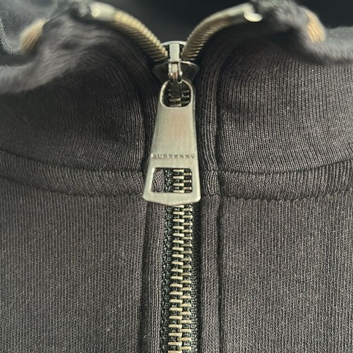 Burberry Maglione Uomo Brit Quarter Zip Nero Taglia L - Foto 3 di 7