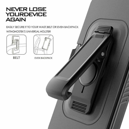 Per iPhone 14 13 12 Pro Max Plus custodia resistente agli urti robusta + clip da cintura - Foto 8 di 18