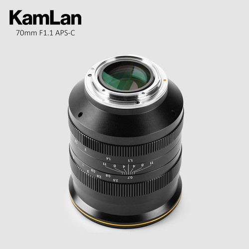 Kamlan 70mm F1.1 APS-C Manual Focus Lens Large Aperture for M4/3 Olympus Camera - Picture 5 of 8