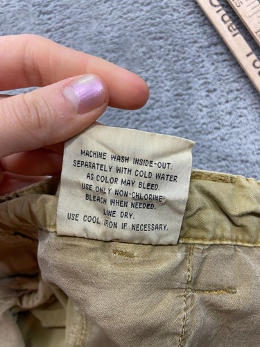 Ring of Fire Shorts Boy's 20 Beige Cargo Pockets Outdoors Skater Gorpcore Y2k - Picture 12 of 13