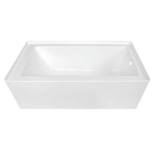 Kingston Brass VTDE603122R 60-inch Contemporary Alcove Acrylic Bathtub With Hand
