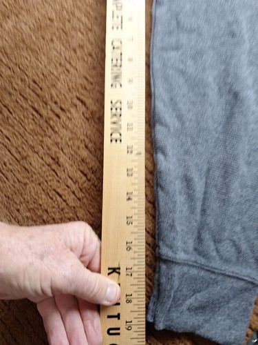 Polo Ralph Lauren Herren Grau Waffel Thermo Nachtwäsche Hemd Größe XL/TG/XG - Bild 10 von 16