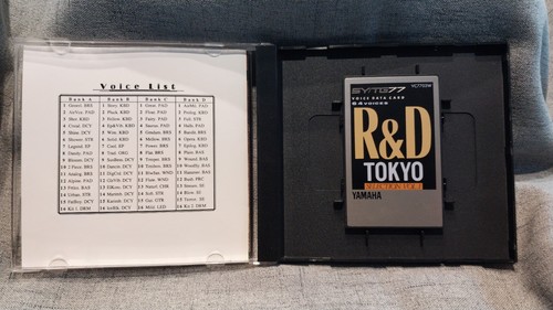 YAMAHA - SY/TG77 Voice Data Card, R&D Tokyo Selection Vol. 1 64 voices, VC 7703W - Picture 3 of 4