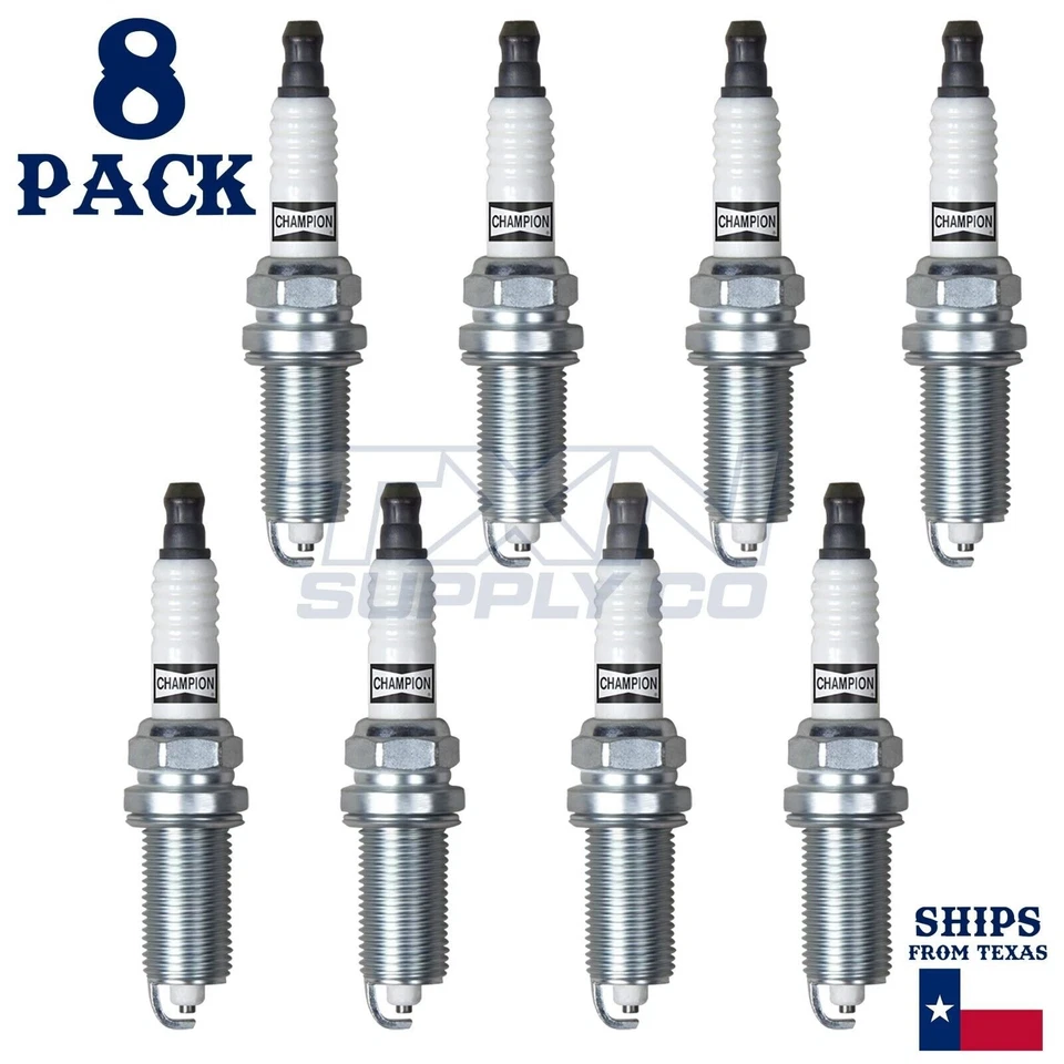8 Pack Champion Copper Plus Spark Plugs for 2012-2016 Nissan NV3500 5.6L V8 - Image 2 of 3