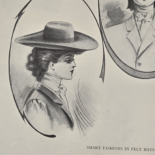 Damen Knox Hat Co. New York Filzhüte Mode Vintage Druck Werbung 9,5 x 13" - Bild 5 von 7