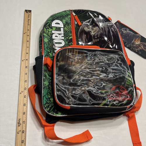 Mochila Jurassic World con almuerzo para niños/niños. Bolso y Estuche con Cremallera - Imagen 3 de 7